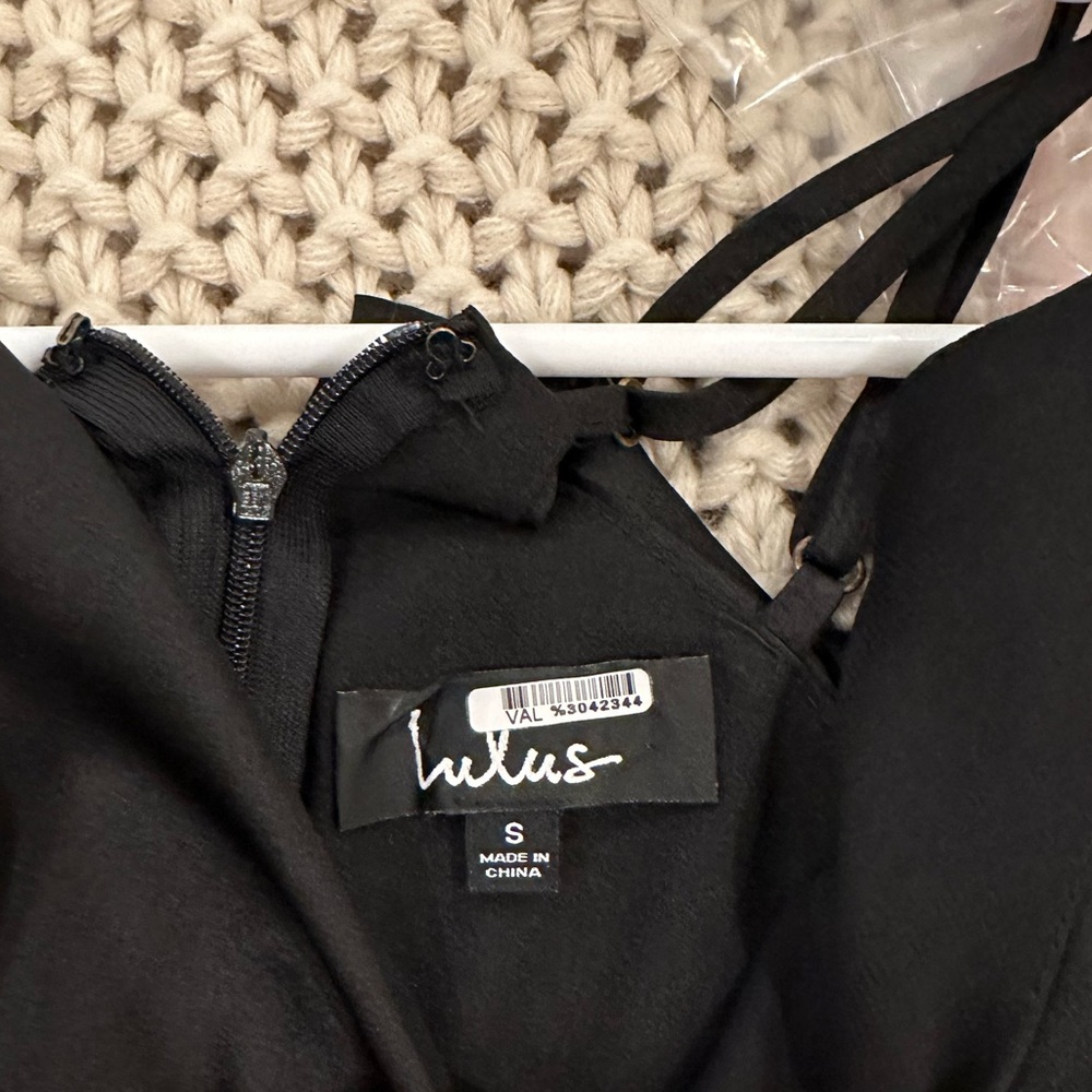 Lulus Black Ruffle Mini Dress - Picture 3 of 3